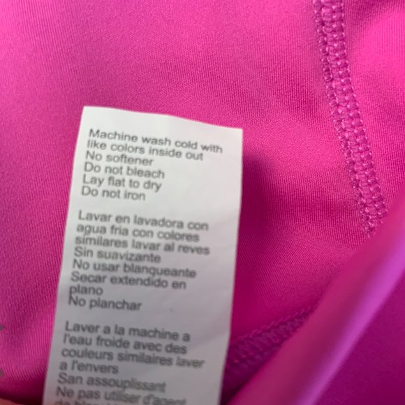 Fabletics Trinity Motion365+ High Waisted Capri Pink/Periwinkle Leggings Size S - Picture 12 of 15
